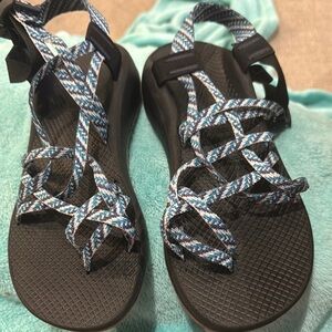 Chaco Sandals with Black and Tan Soles